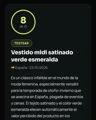 Análisis de producto con IA